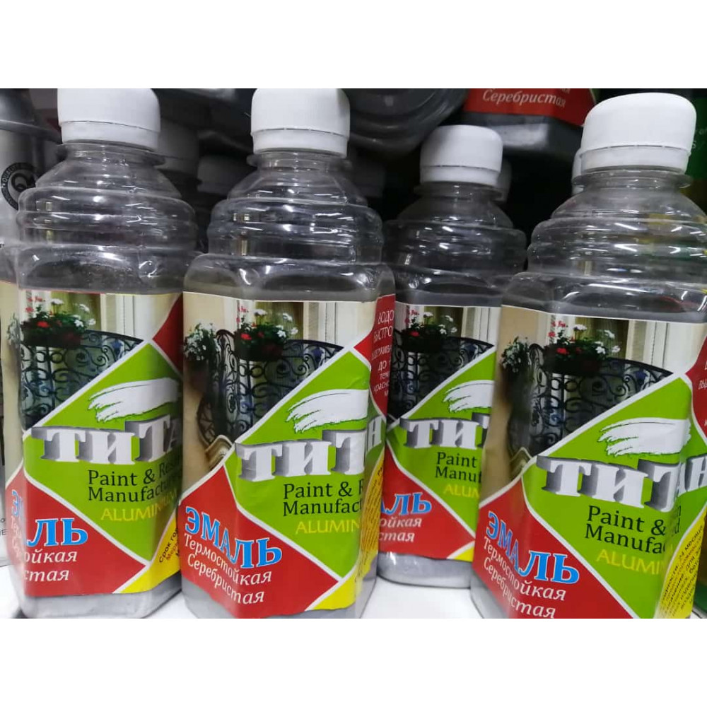 Краска эмаль (Титан) термостойкая +400градусов