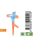 Вертушка опрыскиватель 3-х лепестковый МД 02